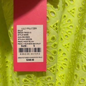 Lily Pulitzer size small spring dress size small nwt